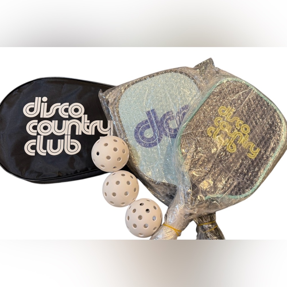 Disco Country Club Happy Hour Pickleball Set NIB